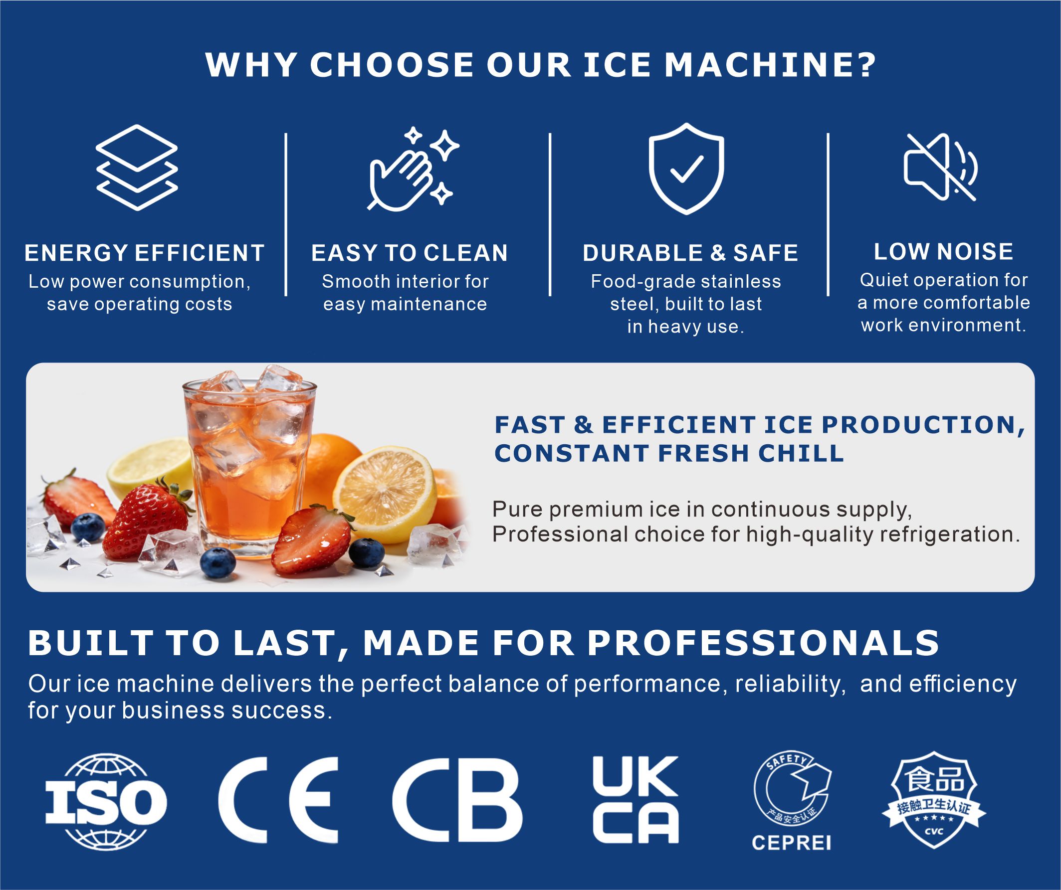 BY-120A(R) Cylinder Ice Maker Fully Automatic 60kg/24h Air-cooling