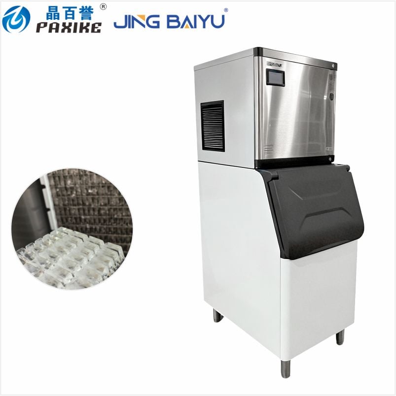 BY-350A(B) Ayrılmış Tip Yarım Kub Şəklində Buz Hazırlayıcı, 150 kg/24 saat, Hava ilə Soyudulur
