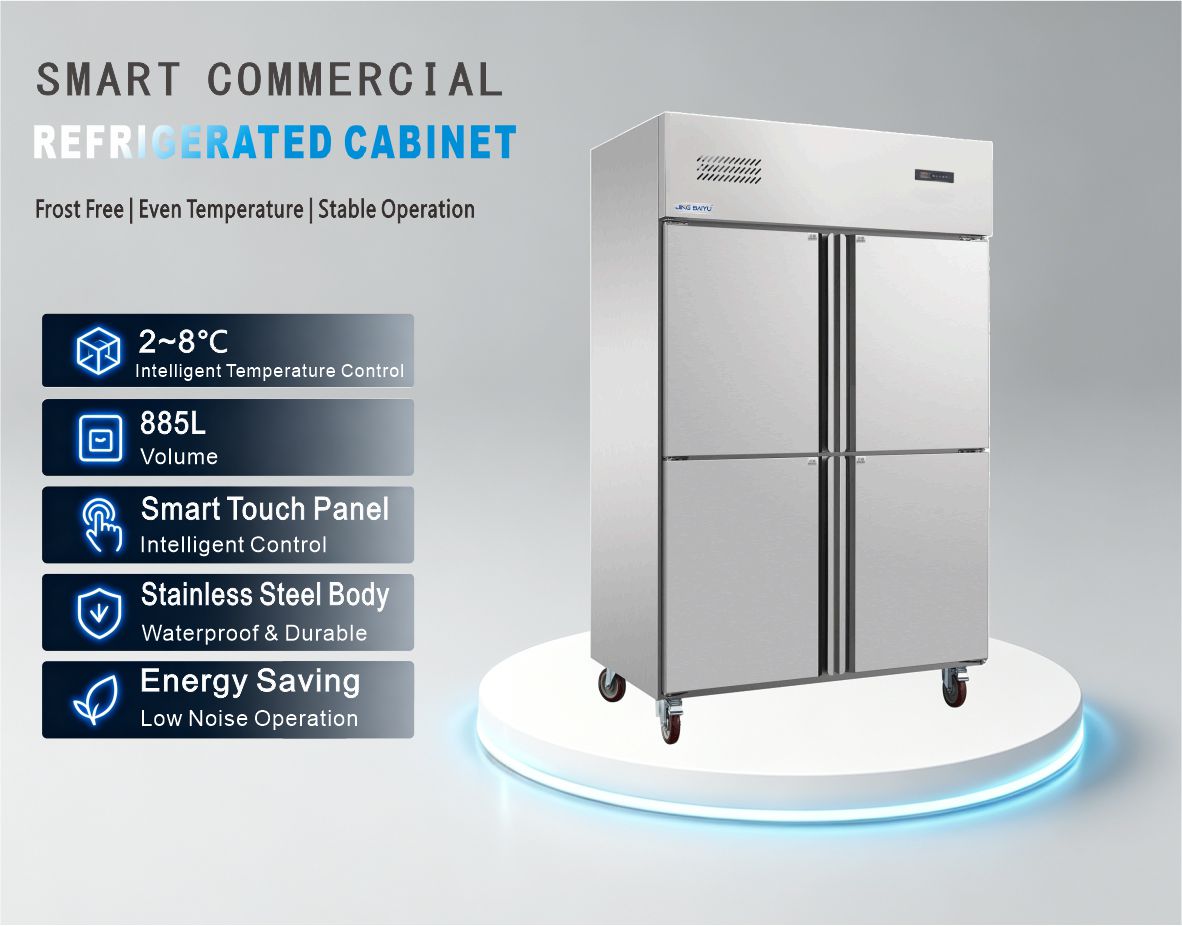 LC-12 885L Air-Cooled Upright Four-Door Refrigerator