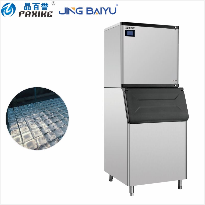 BY-1000W(F) Kubik buz hazırlayıcı, bölünmüş tip, 450 kq/24 saat, suyla soyudulur