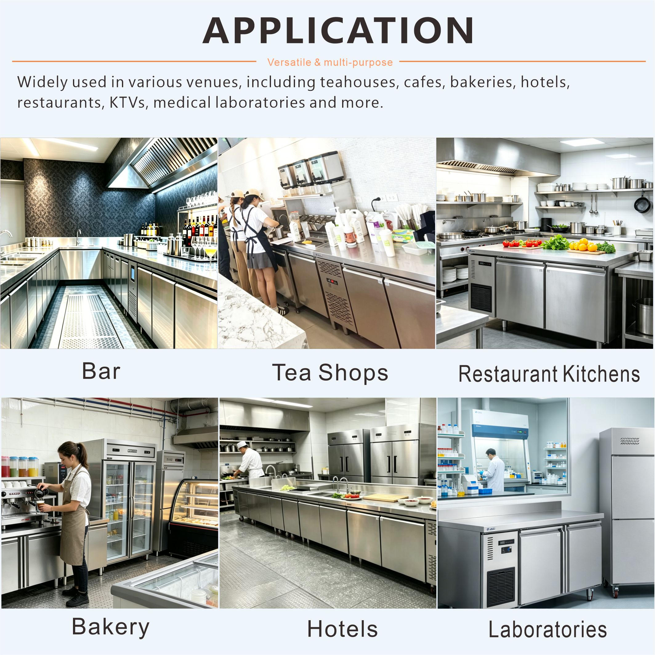 TS-15 300L Air-cooled Horizontal Fruit & Salad Refrigerator