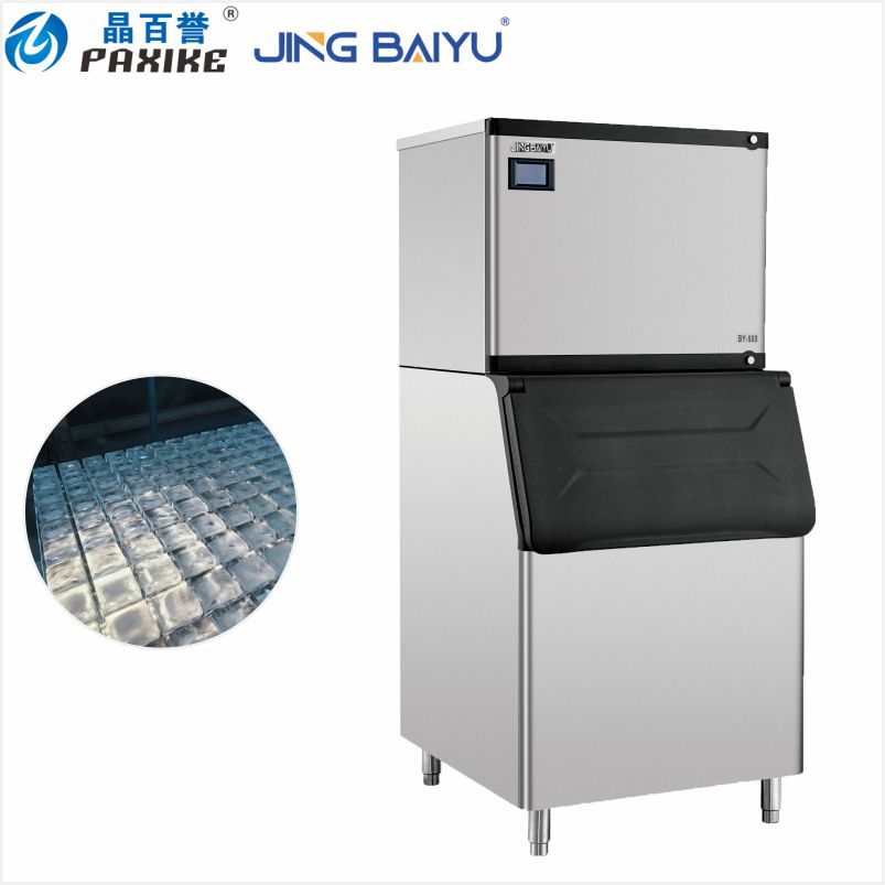 BY-500W(F) Ayrılmış Tip Kub Şəklində Buz Hazırlayıcı, 220 kg/24 saat, Suyla Soyudulur