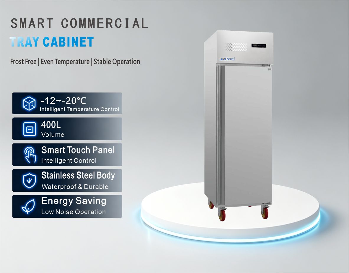 LDX-06 400L Air-Cooled Upright Single Door Tray Freezer