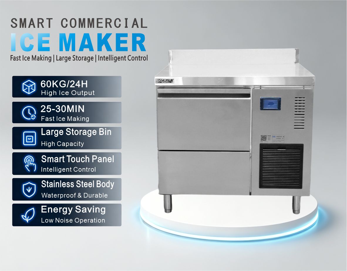 KF-120A(R) Cylinder Ice Maker Desktop 60kg/24h Air-cooling