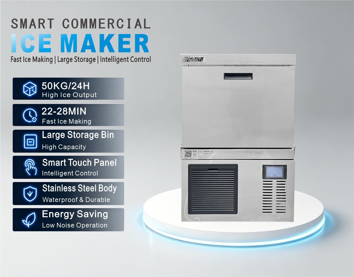 KF-100A(Y) Desktop Crescent Ice Maker 50kg/24h Air-cooling
