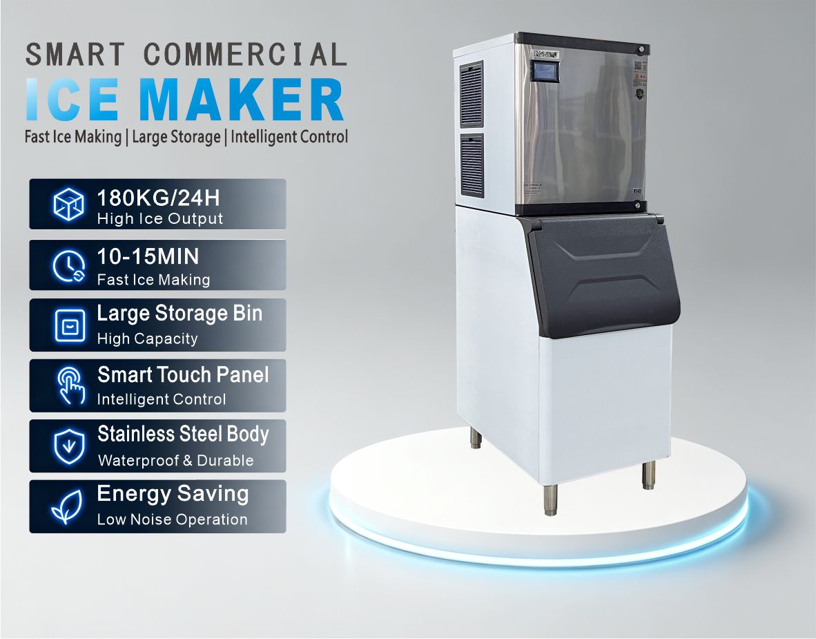 BY-420A(B) Split Type Half Cube Ice Maker 180kg/24h Air-cooling