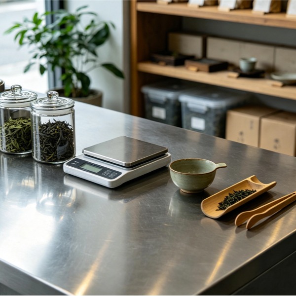 Premium Stainless Steel Workbench for Tea Shops