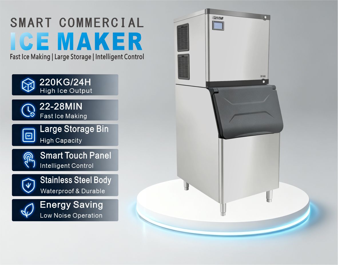 BY-500A(Y) Split Type Crescent Ice Maker 220kg/24h Air-cooling