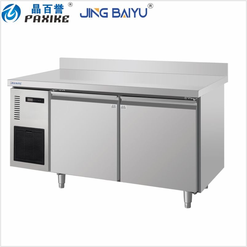 Mesa de trabajo con congelador horizontal con refrigeración por aire TD-18 de 395 L