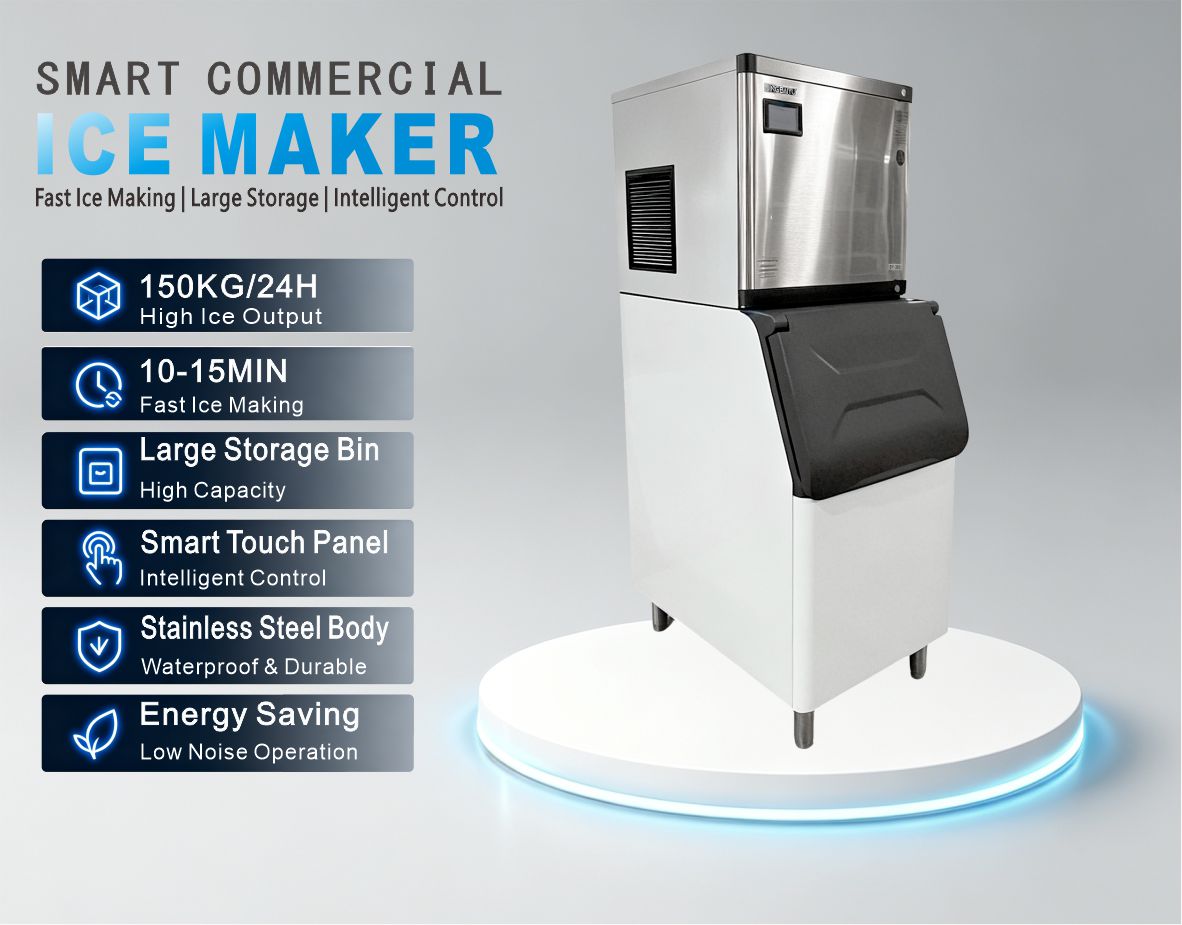 BY-350A(B) Split Type Half Cube Ice Maker 150kg/24h Air-cooling