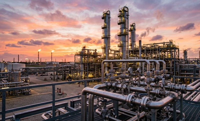 Petrochemical plant using duplex stainless pipelines for dense-phase CO2 transport