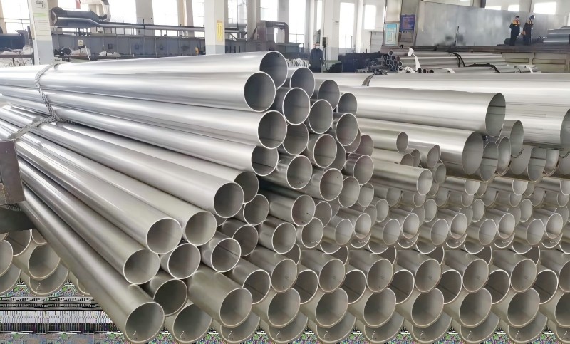 Wenqiang welded stainless steel pipe inventory being prepared for international shipment