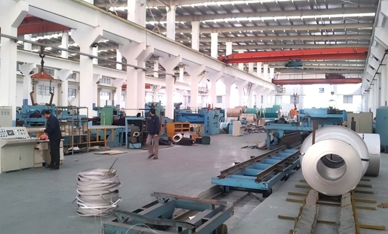 Wenqiang stainless steel pipe production facility in Wenzhou, Zhejiang