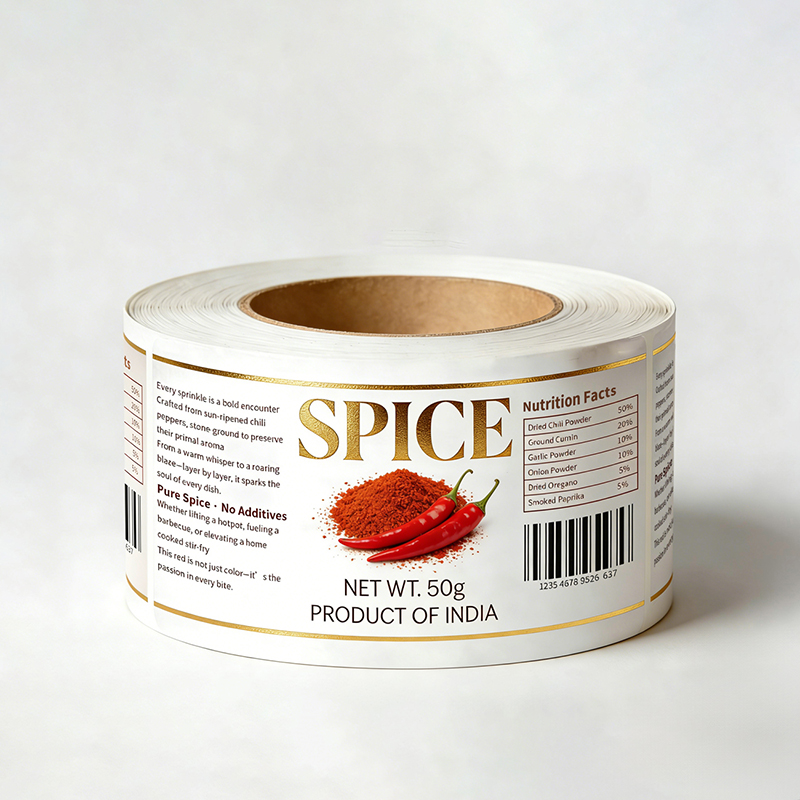 Spice & Seasoning Jar Bottle Labels Manufacturer