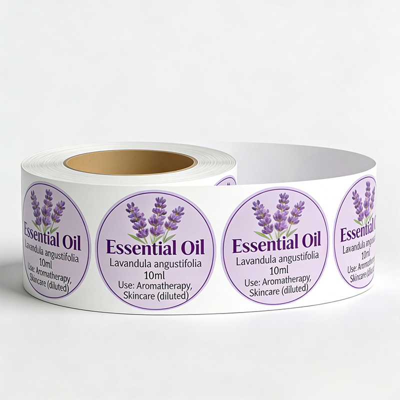 Custom Waterproof Essential Oil Bottle Labels for Cosmetics