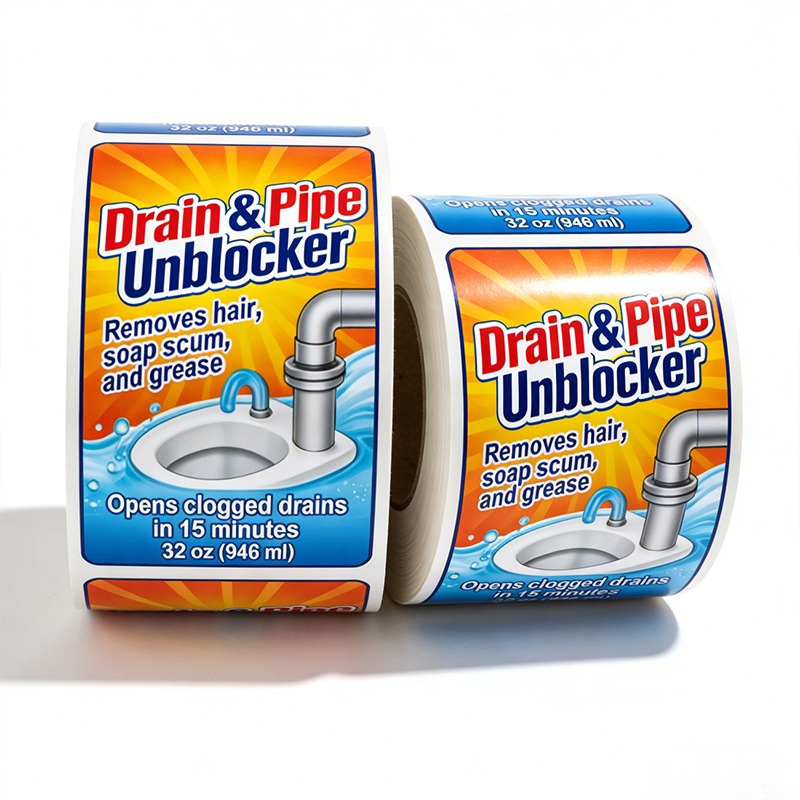 Home Cleaning Liquid Bottle Labels Printing Supplier