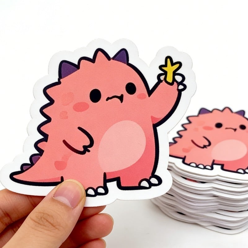 Custom Printed Cartoon Die-Cut Waterproof Vinyl Stickers