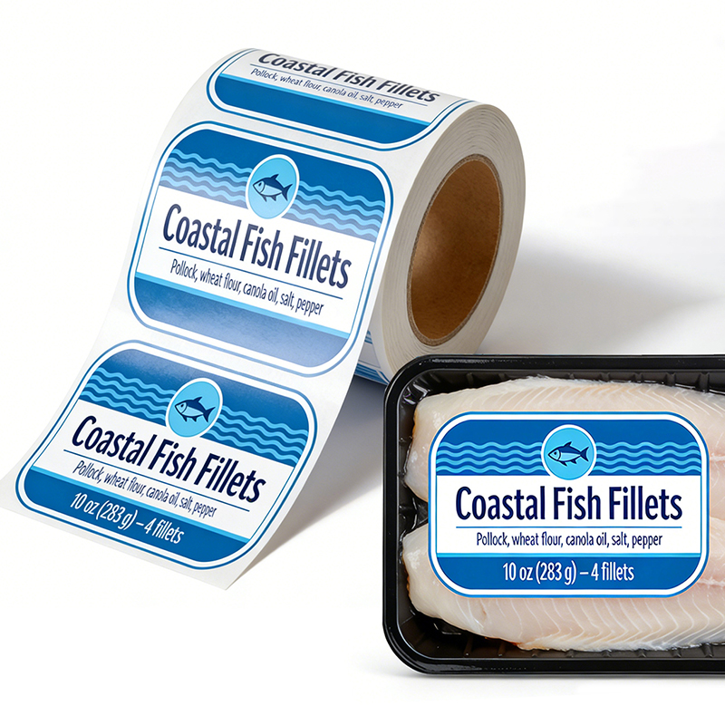 Freezer-Safe Frozen Food Roll Labels Manufacturer