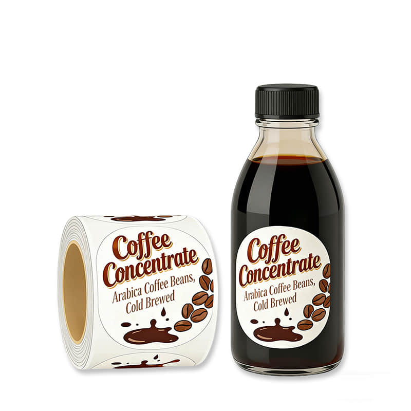 Custom Coffee Bag & Jar Roll Labels Printing Supplier