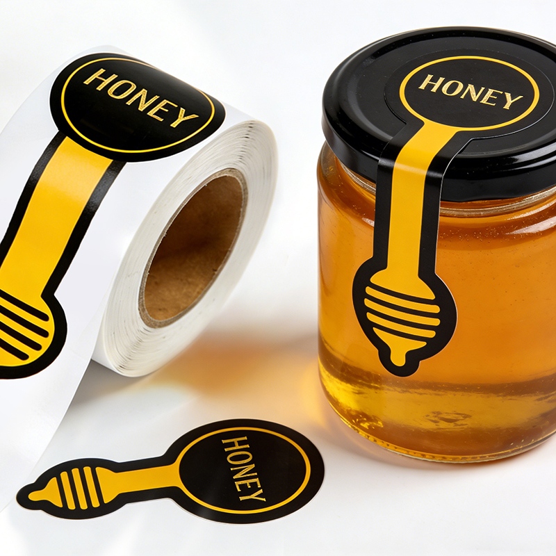 Tamper-Proof Honey Jar Seal Stickers for Glass Lids