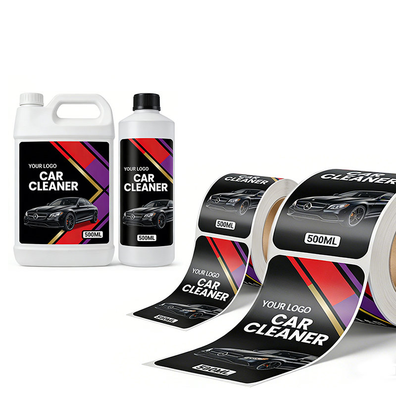 Waterproof Car Cleaning Product Bottle Labels Wholesale