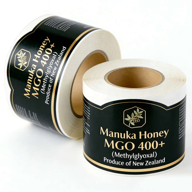Custom Waterproof Honey Jar Labels for Food Packaging