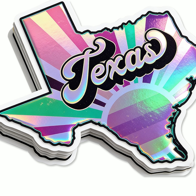 Custom Holographic Laser Vinyl Stickers Wholesale Supplier