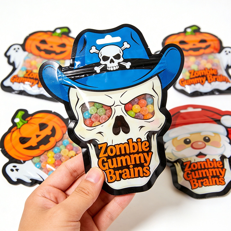 Custom Die-Cut Shaped Packaging Pouches for Premium Brands