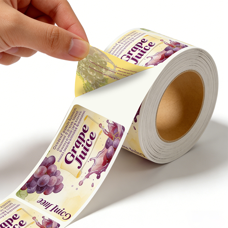 Custom Front & Back Double-Sided Bottle Labels Printing