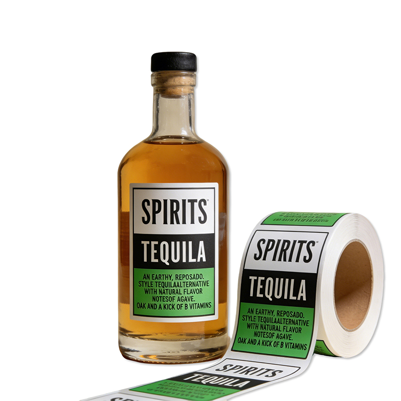 Waterproof Vinyl Tequila & Spirit Bottle Label Stickers