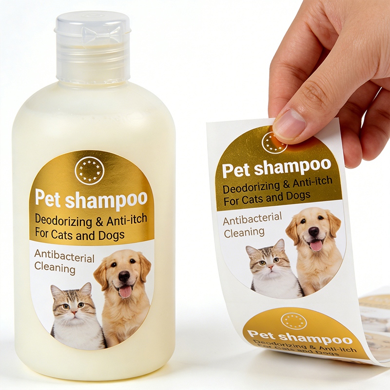 Pet Shampoo Bottle Labels for Pet Care Wholesale