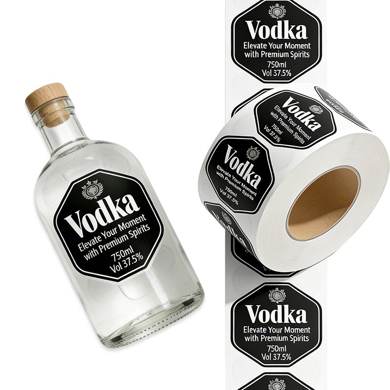 Vinyl Vodka Bottle Labels for Spirits Manufacturer