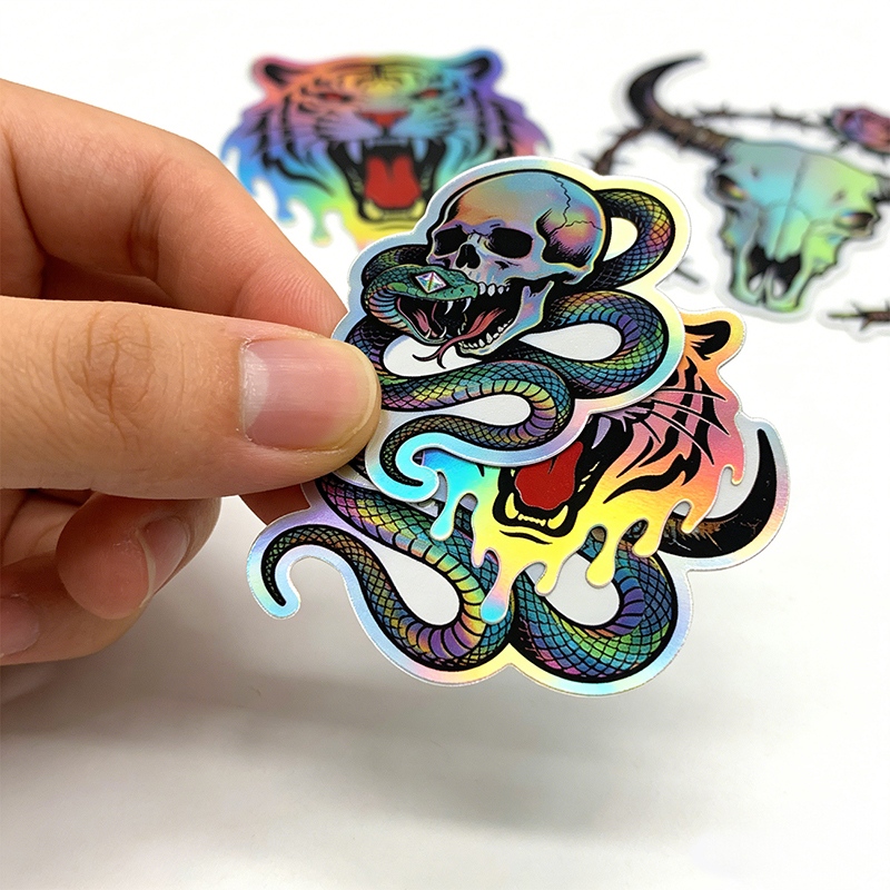 Custom Holographic Laser Vinyl Stickers Wholesale Supplier