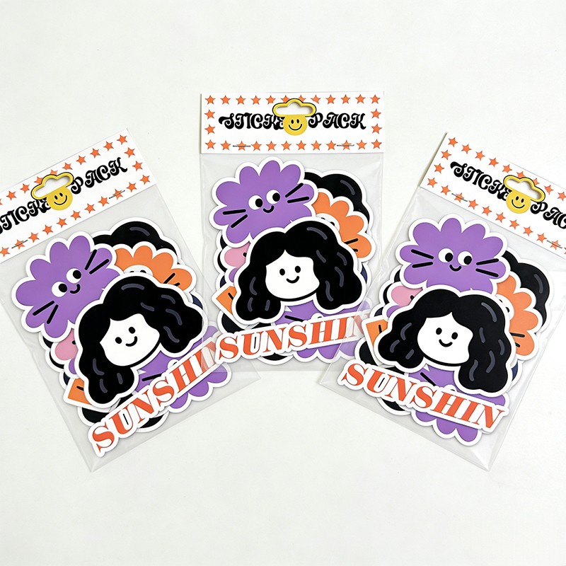 Wholesale Waterproof Die-Cut Vinyl Sticker Packs Supplier