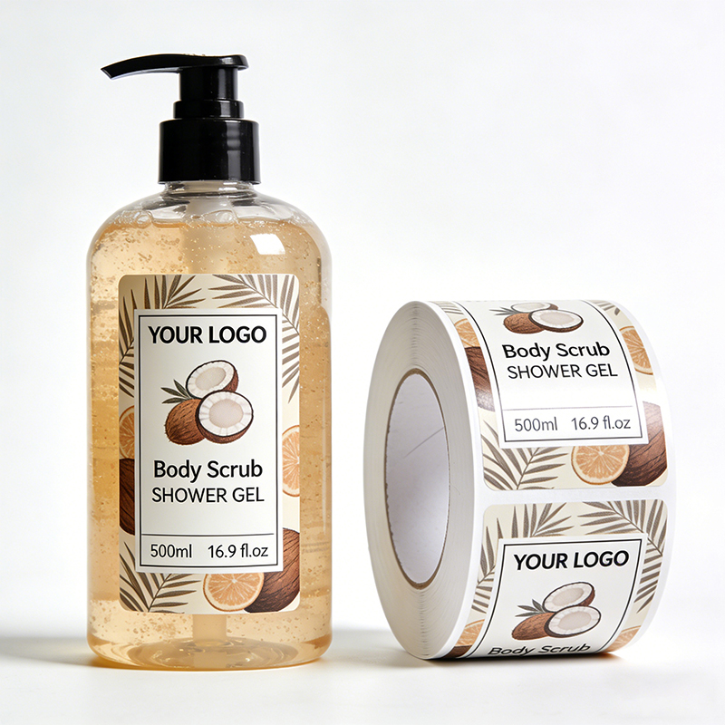 Shower Gel Bottle Labels for Body Care Manufacturer