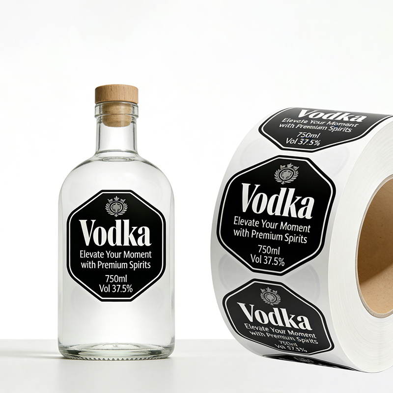 Vinyl Vodka Bottle Labels for Spirits Manufacturer