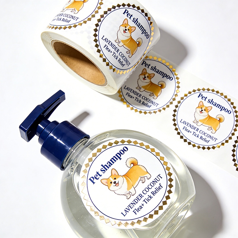 Pet Shampoo Bottle Labels for Pet Care Wholesale