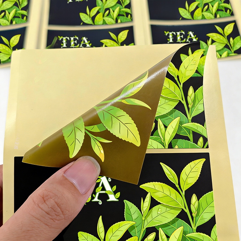 Custom Front & Back Double-Sided Bottle Labels Printing