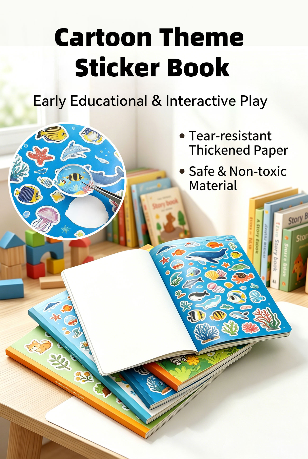 Reusable Sticker Books Manufacturer high quality product display