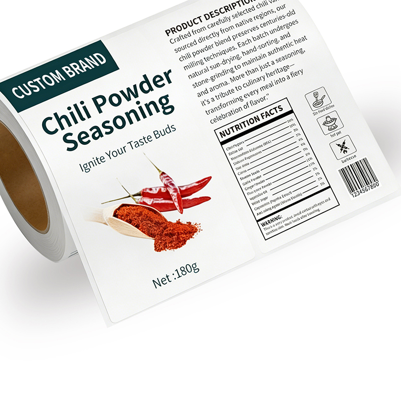 Spice & Seasoning Jar Bottle Labels Manufacturer
