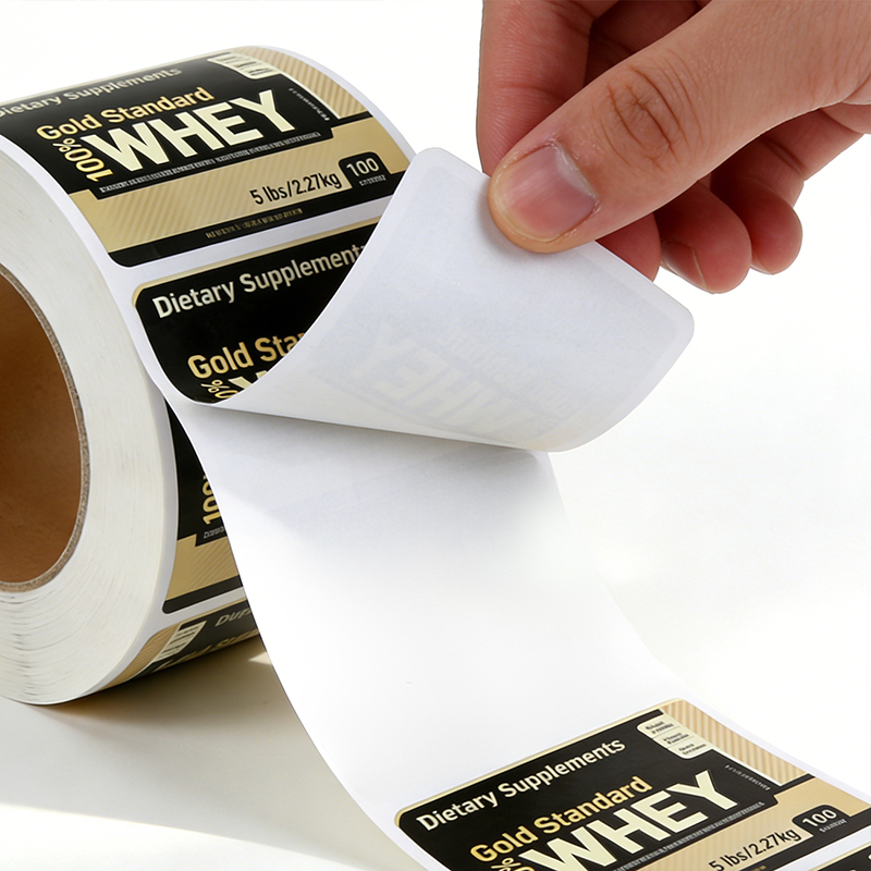 Waterproof Whey Protein Powder Tub Labels Manufacturer