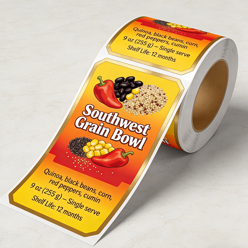Durable Waterproof Food-Grade Adhesive Labels for Frozen Food