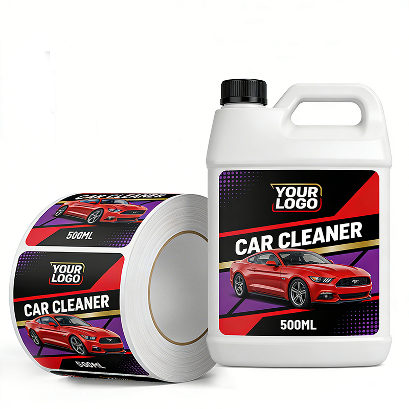Waterproof Car Cleaning Product Bottle Labels Wholesale