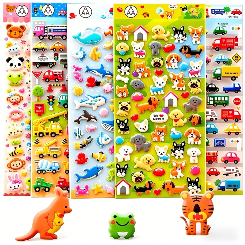 Custom 3D Puffy Foam Stickers for Kids Wholesale