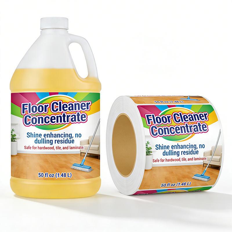 Floor Cleaner Bottle Label Stickers Manufacturer