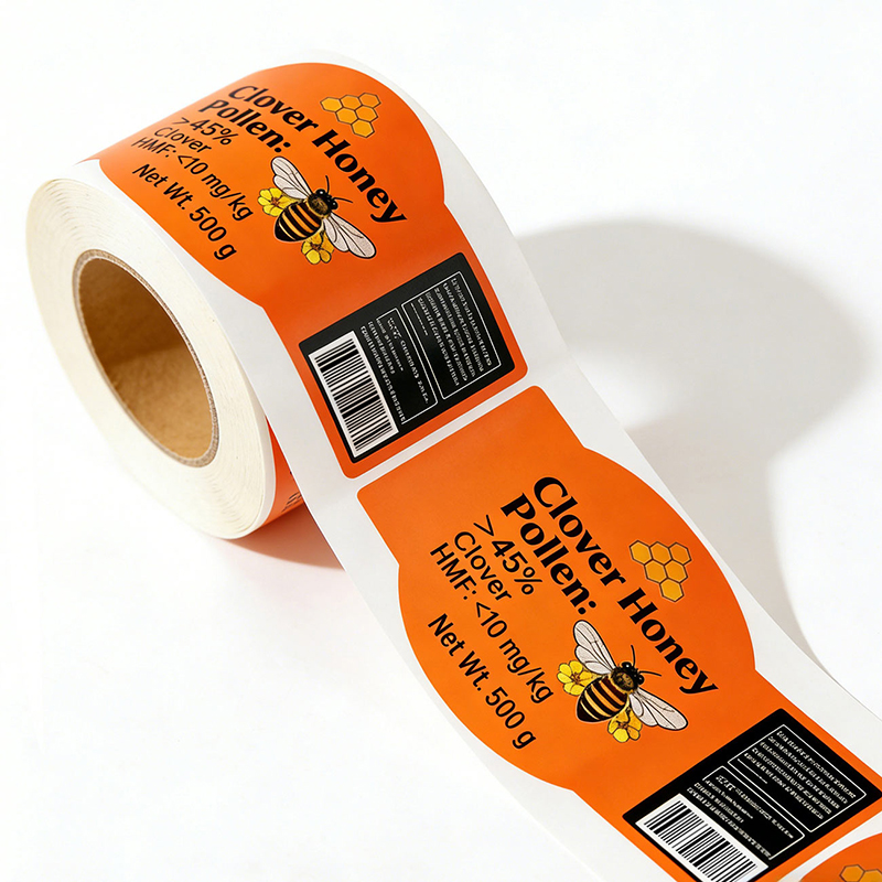 Custom Waterproof Honey Jar Labels for Food Packaging