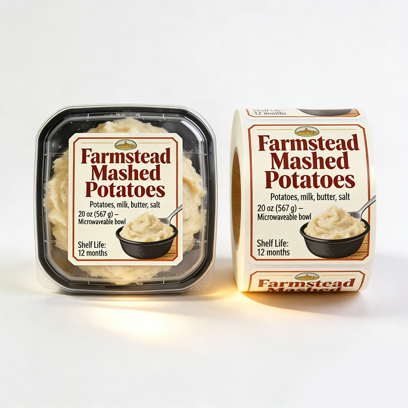 Freezer-Safe Frozen Food Roll Labels Manufacturer