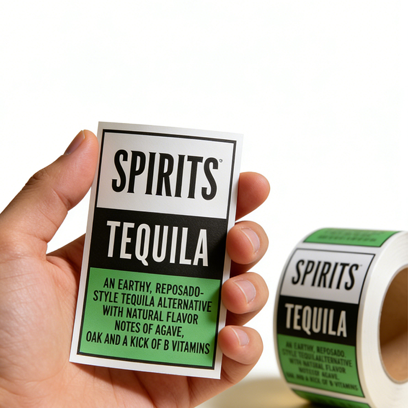 Waterproof Vinyl Tequila & Spirit Bottle Label Stickers