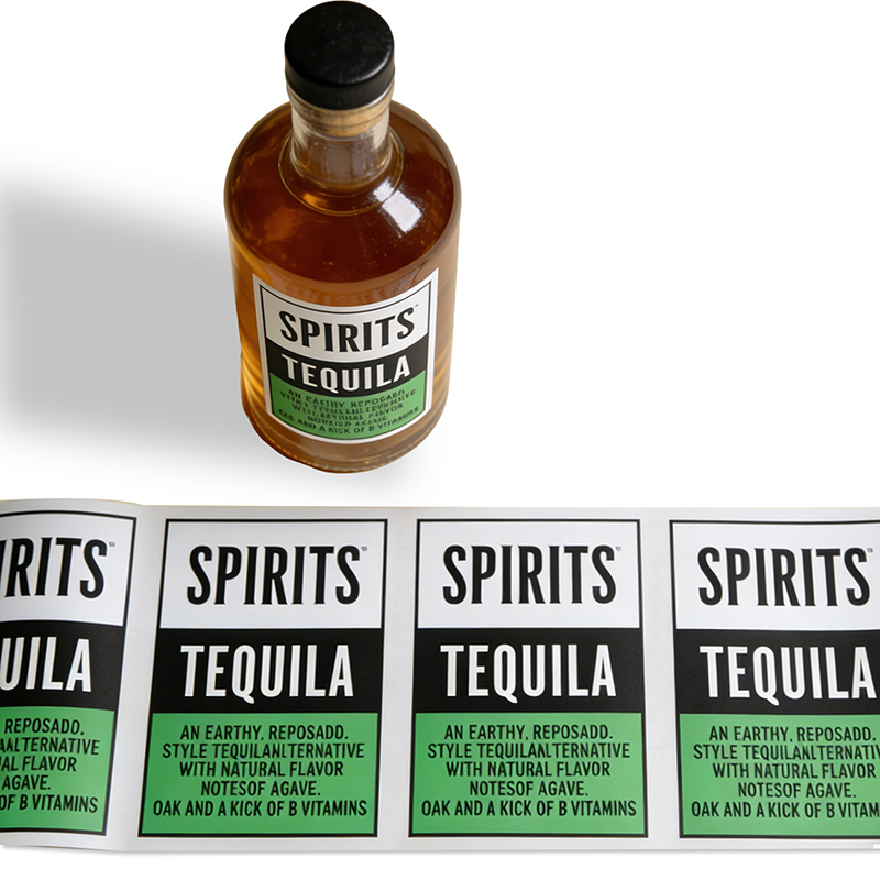 Waterproof Vinyl Tequila & Spirit Bottle Label Stickers