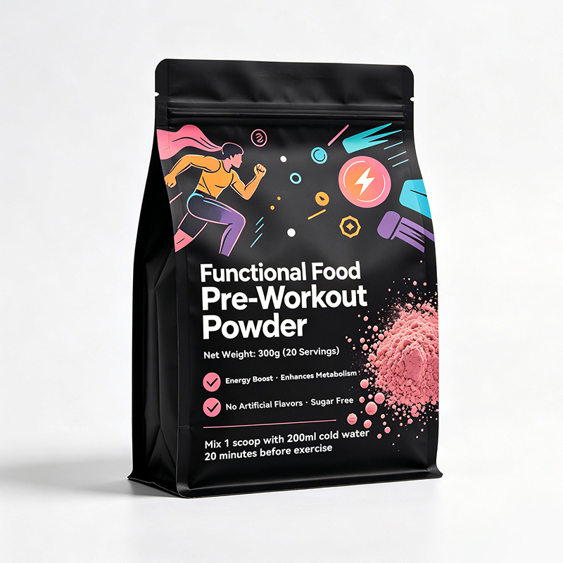 Custom Eight-Side Seal Pouches for Protein Powder Packaging